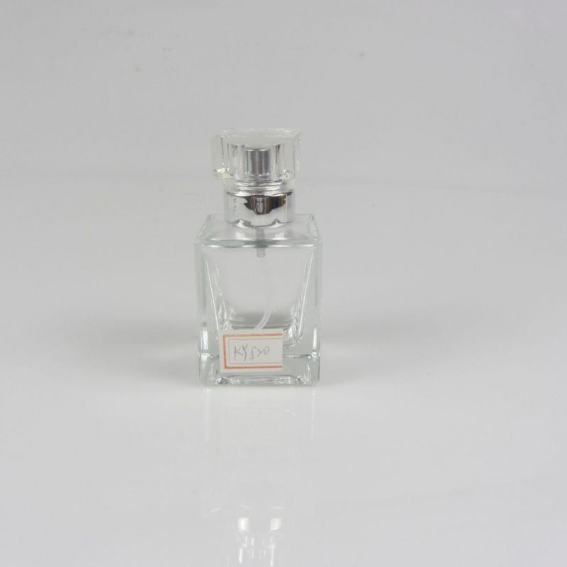 30ml Clear Empty Glass Perfume Bottle with Cap