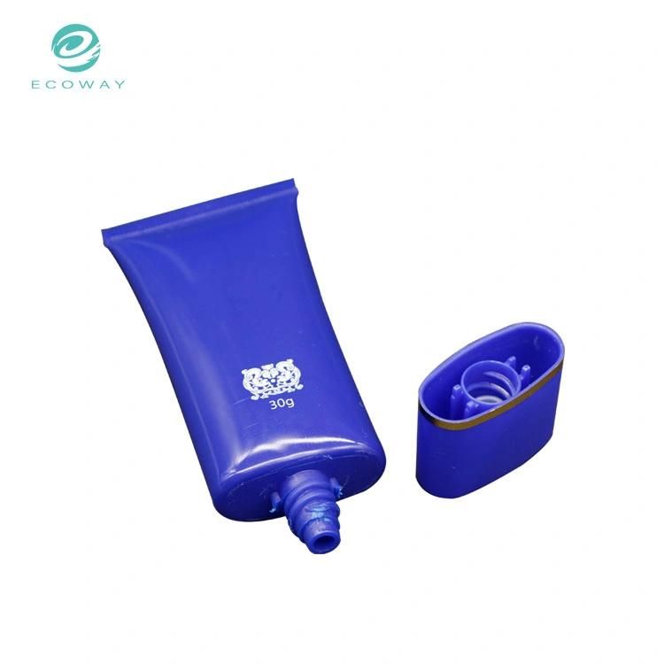 Manufacturers Selling 30g Blue Flat Cover Custom Logo High Quality Wholesale Cream Tube