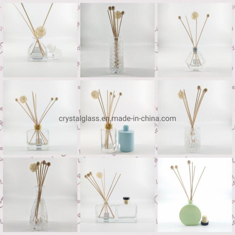 400ml Aromatherapy Reed Diffuser Glass Bottle Round Shape