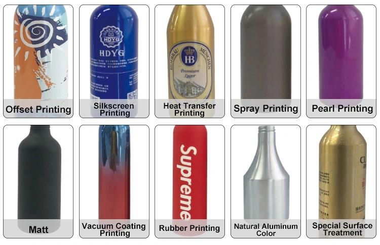 Aluminum Custom Water Bottle 24 Oz Sprayer Pump Cosmetic Packaging Empty Pressurized Cosmetic Bottle