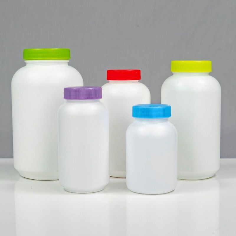 HDPE Round Packagings Probiotics Products Coq10 Calcium Capsules Bottle