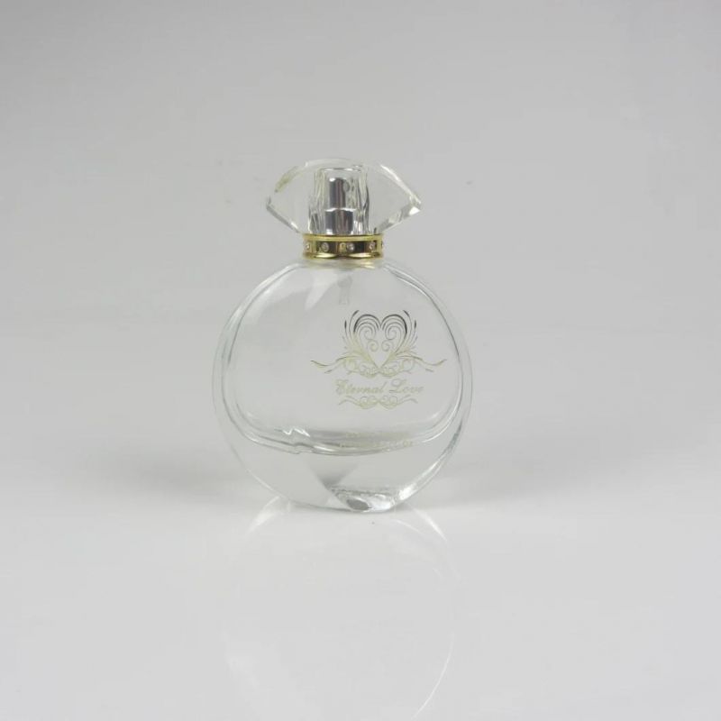 Thick Glass Bottle Luxury Perfume Oil Bottles with Cover Lid