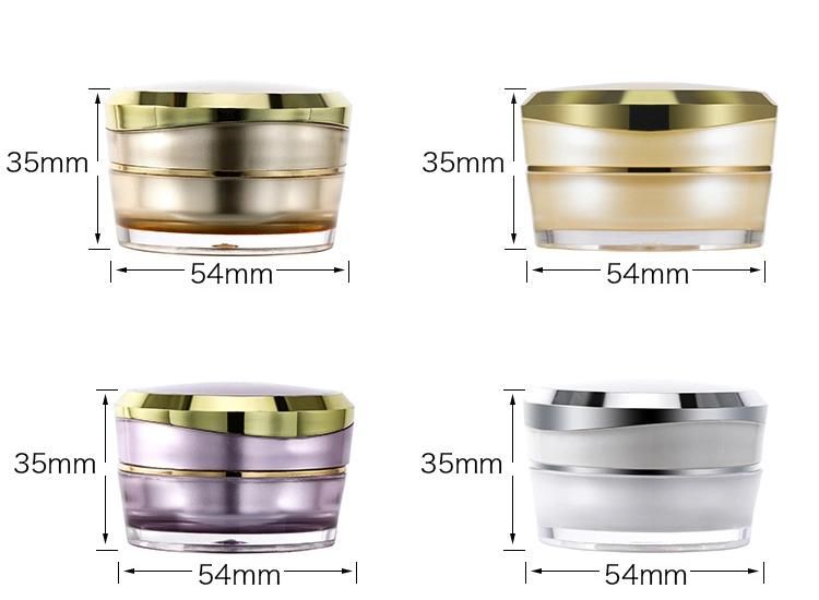 5g 10g 30g Customized Empty Plastic Cream Jar for Skincare