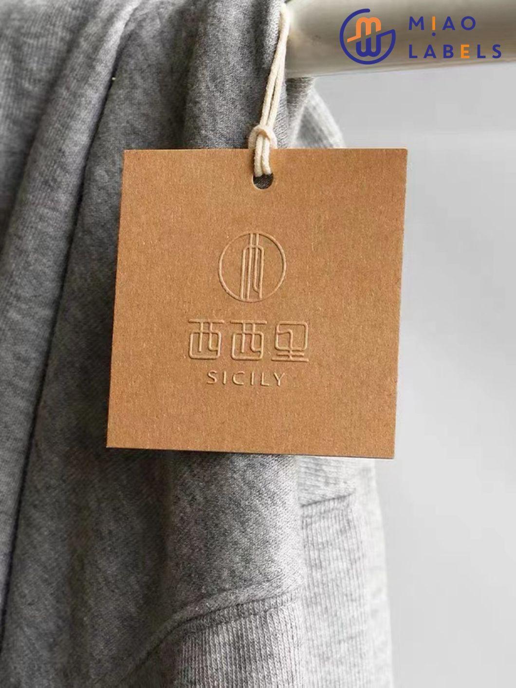 Manufacturers Direct Clothing Tags & Production of Men′s and Women′s Logo High-Grade Tags & General Price Tag