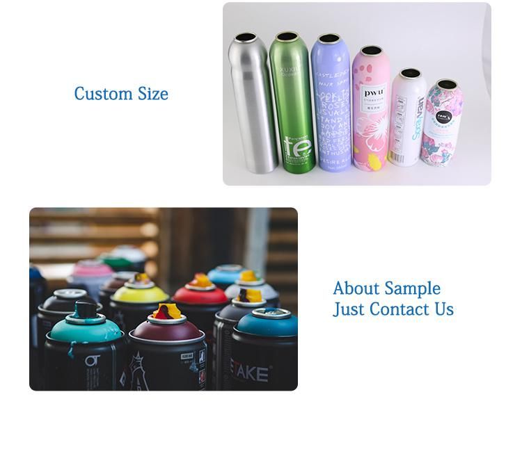 China Wholesale Empty Aerosol Gas Can Custom Print Aluminium Can for Body Spray