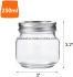 5oz 7oz 8oz 12oz 300ml 380 Ml 500ml 750ml 1000ml Square Round Blank Glass Salad Mason Jar with Metal Lid