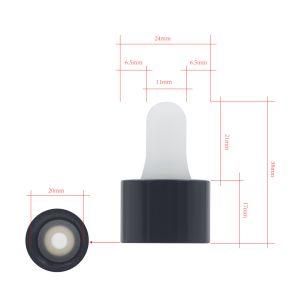 20mm Plastic Aluminum Cosmetic Packaging Dropper Head Essence Oil Dispenser