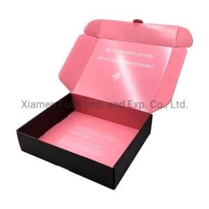 Printed Strong Folded Fancy Garments Pink Covered Corrugated Moving Box