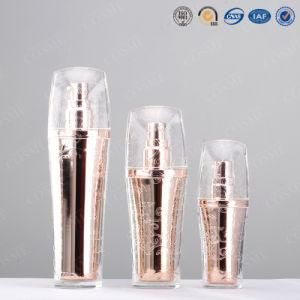 Glossy Clear Acrylic Cream Jar Lotion Bottle for Cosmetics