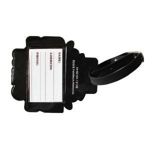Black Special Shape Promotional Soft PVC Luggage Tag