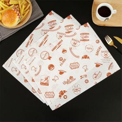 Absorbent Wrapping Food with Logo Custom Burger Wrapper Paper
