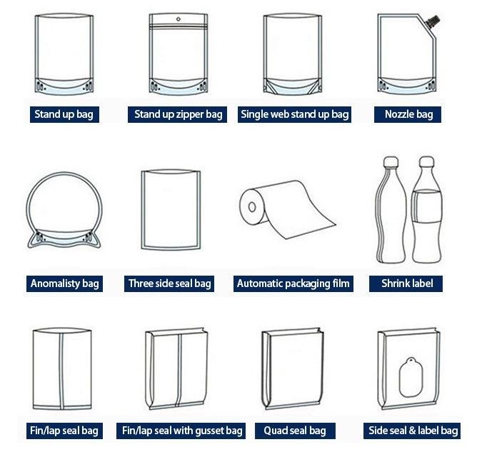 D2w Biodegradable Stand up Pouch, Clear Liquid Stand up Bag Plastic Zipper Juice Pouch
