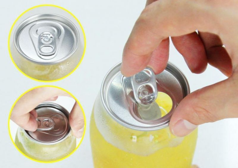 Hot Sale 250ml 300ml 330ml 350ml Round Shape Plastic Can with Easy Open Aluminum Lid
