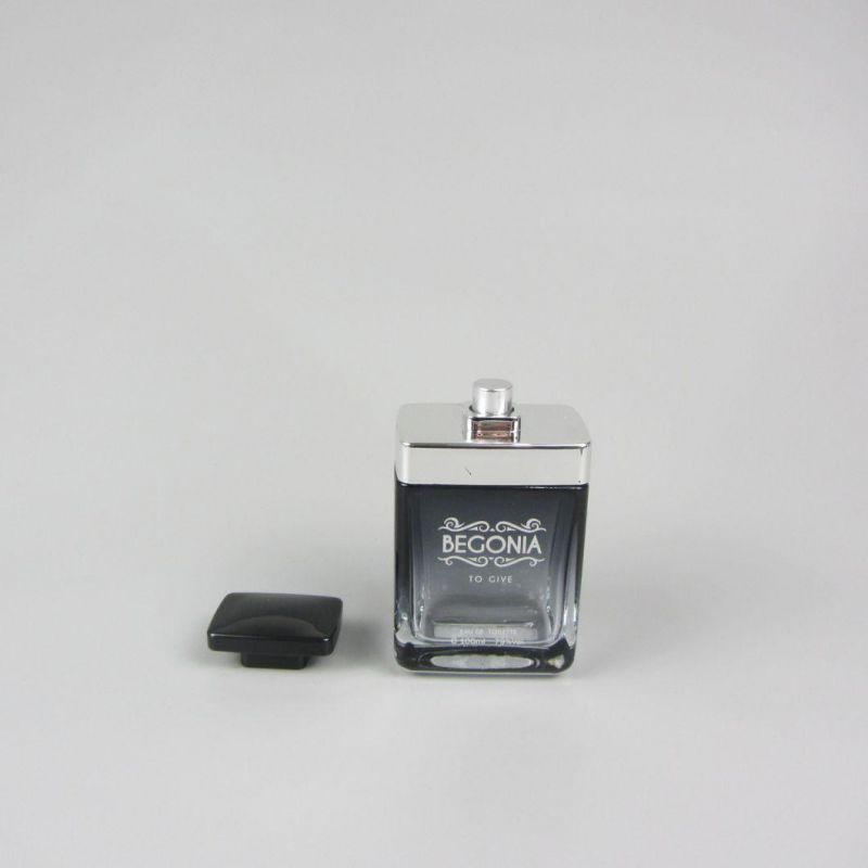 Square 100ml Perfume Glass Spray Bottle for Perfume