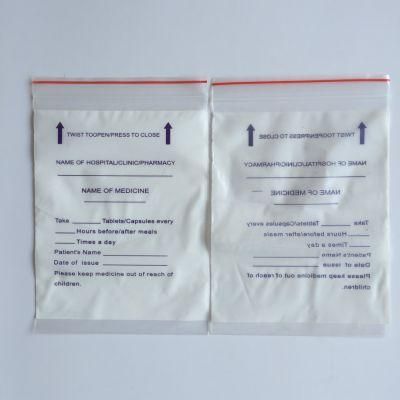 PE Writable Meidicine Reclosable Bags