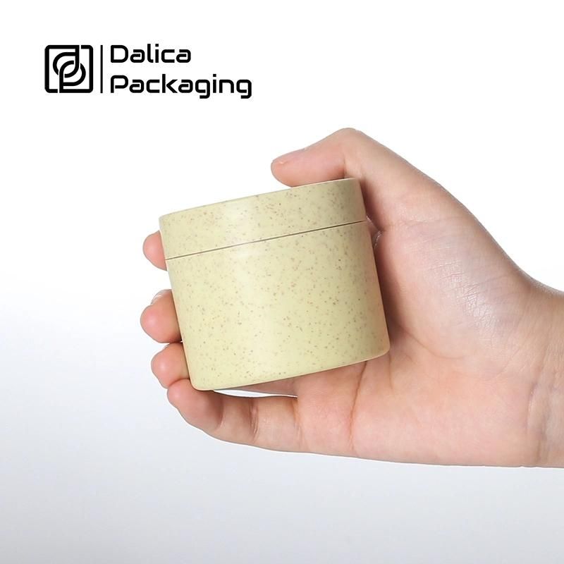 Eco Friendly Wheat Straw PP Hair Conditioner Cosmetics Face Body Butter Scrub Container Plastic Cosmetic Cream Jar Packaging 20g 30g 50g 100g 150g 200g 250g