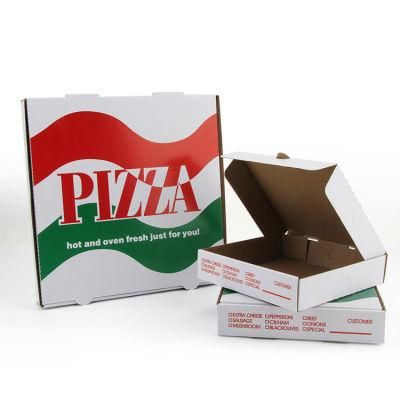 High Quality Custom Logo Printed Corrugated Pizza Box with Colorful Printing