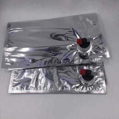 New Products 2L 3L 5L Plastic Valve Wine Bag in Box Water Dispenser Laminated Aluminum Bib Bag in Box Wine Dispenser Bag