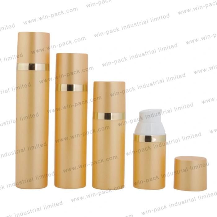 30ml 50ml 75ml 100ml Custom Made PP Gold Color Airless Skin Care Lotion Bottle