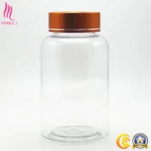 Empty Transparent Plastic Cosmetic Bottle with Aluminum Cap