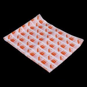 Free Design Logo Printing Sandwich Paper Printed Hamburg Wrapping Paper Hotdog Paper Food Packing Glassine Paper