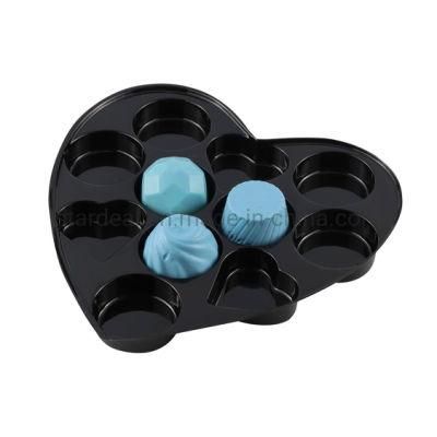 Recyclable Black PS Plastic Blister Chocolate Candy Packaging Tray