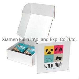 Cartoon Snacks White Luxury Promotional Carboard Custom Printed Express Mailer Box