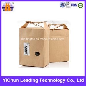 Special Tea Food Packaging Windowed Stand up Handled Paper Bag