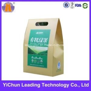 Customized Tea Food Packaging Stand up Paper Bag with Handle