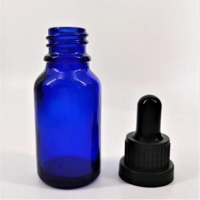 1oz 2oz 4oz Essential Oil Serum Cosmetic Oil Blue Glass Dropper Bottle