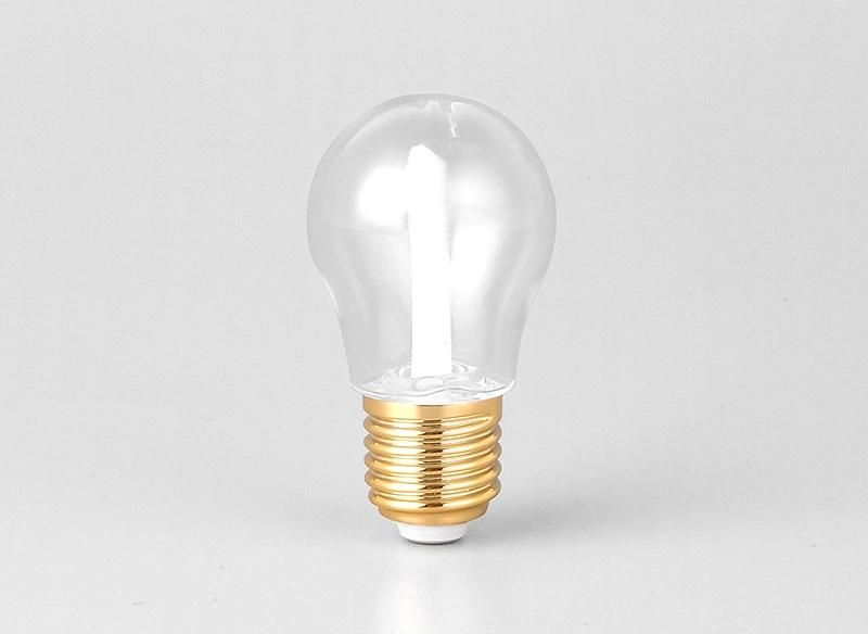 Special Novelty Gold Silver Light Bulb Shape Empty Liquid Lipstick Tubes Packaging Plastic Lip Gloss Tube with Brush