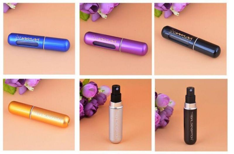 5ml Mini Aluminum Spray Perfume Bottle Cosmetic Packaging Aluminum Atomizer