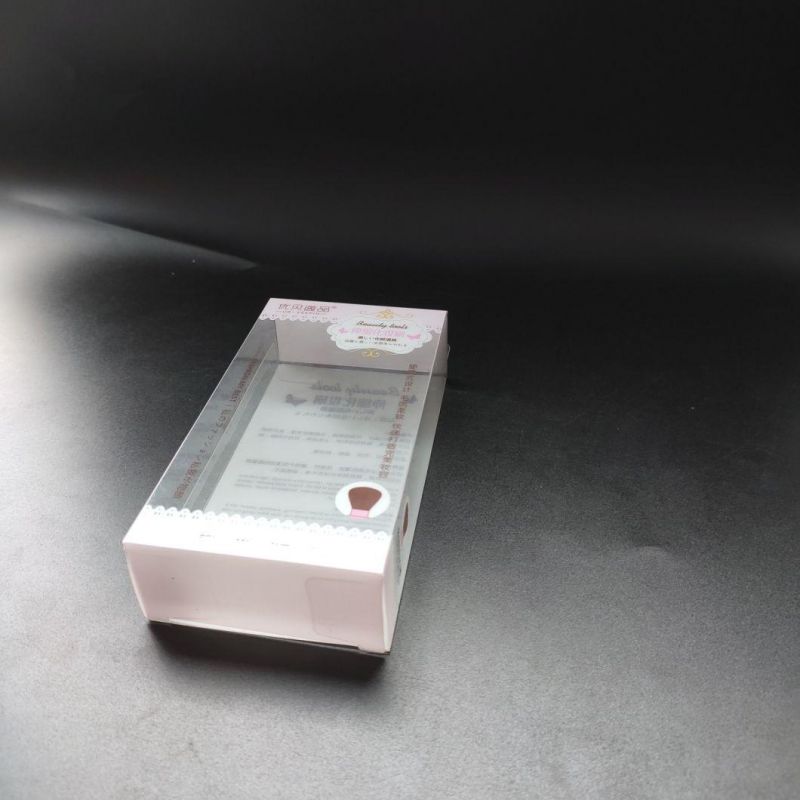 Hot Sale PET puff Cosmetic Foldable Packaging Box Plastic Printing Gift Box