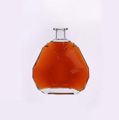 750 Ml Round Hot Selling Customized Design Whisky Glass Bottle