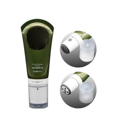 Empty Massage Slimming Cream Tube Package with Vibration Roller Ball and Vibration Silicone Brush