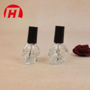 Trade Assurance New Design Custom 10ml Square Shape Skull Empty Nail Polish Glass Bottle