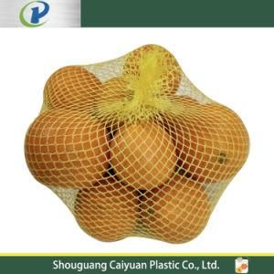 Agricultural UV Protect Reusable Drawstring Leno PP PE Vegetable Fruits Mesh Bag L-Sewing Net Mesh Bag for Packaging Onion Potato Orange