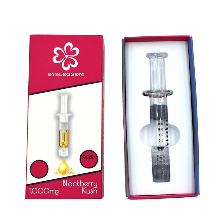 Byblossom Cheapest Price Luer Lock 1ml Glass DAB Applicator Syringes and Packaging Box