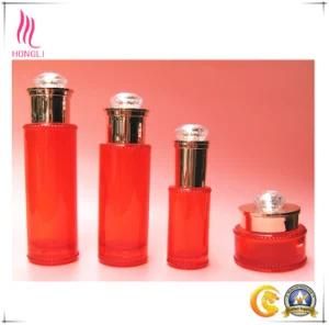 50g 100g Red Bottles and Jars for Skin
