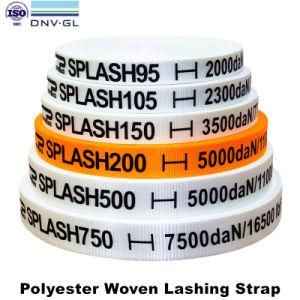 DNV GL, ISO9001 Certificate Polyester Woven Lashing Strap for Heavy Duty Packing