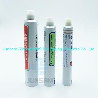 Compressible Aluminum Collapsible Empty Tube Foldable Metal Packaging Free Sample Provide