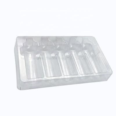 Rectangular Transparent Pet Cosmetic Blister Tray