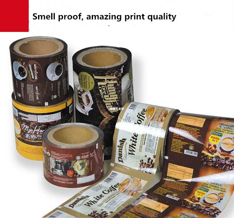 Customized Metallized Pet BOPP Laminating Film Cereal Bar Biscuits Cookies Food Packing Film Roll