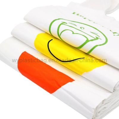 Plastic Shopping Bag with Logos, Convenient Shopping Packaging Custom Logo Customised Plastic Bag