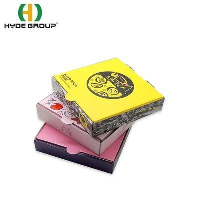 Wholesale Custom Printed with Logo Design Disposable Eco White Kraft Bulk Round Cheap for Sale 12&quot; 16 18 Inch Slice Pizza Boxes