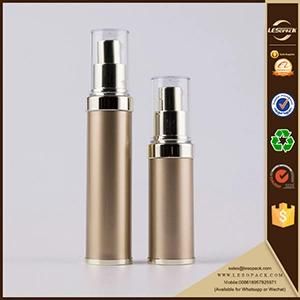 20ml 40ml Golden Luxury Cosmetic Packaging Aluminum Pump Airless Bottle