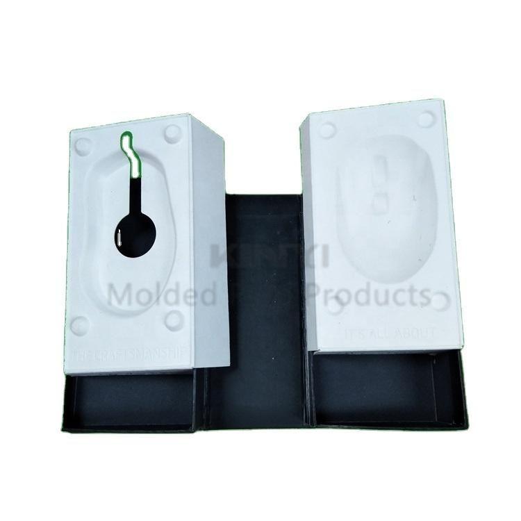 Molded Fiber Pulp Electronics Packaging Tray Inserts with Box