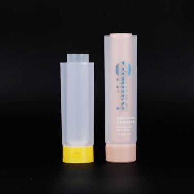 Eco-Friendly Custom Color Cosmetic Squeeze Tube Packaging Oval Hand Cream Tube Flip Top Lid