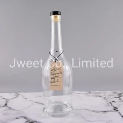 Long Neck Liquor Gin Bottle Empty Glass Wine Gin Bottle