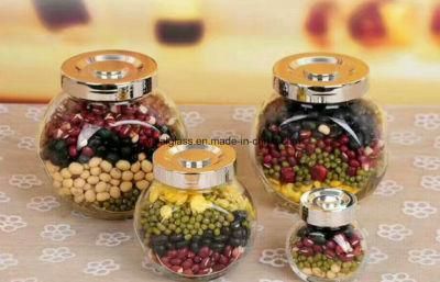 OEM Wholesale Clear Glass Jar Candy Jar Food Storage Jar